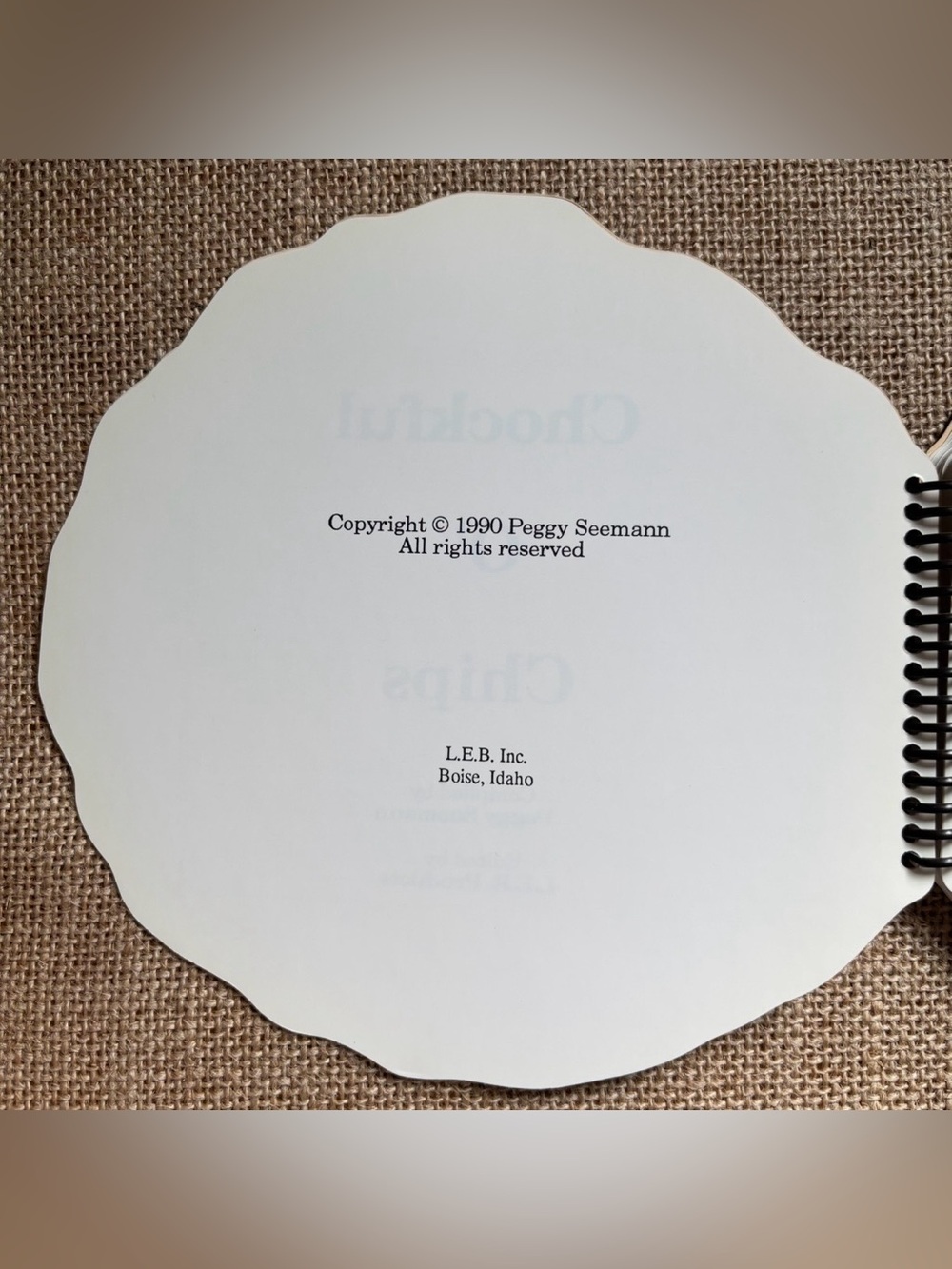 Vintage Spiral Bound Chockful O Chips Cookie Cookbook Dessert Baking Food - Picture 2 of 9